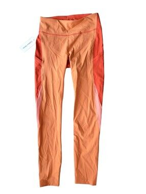 Outdoor Voices SuperForm Zoom 7/8 Leggings Sunstone Paprika Peach Small NWT
